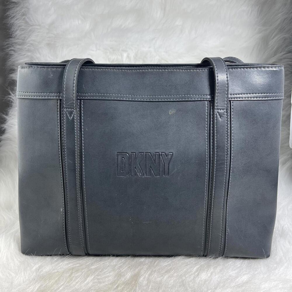 DKNY Black Leather Shoulder toto Bag